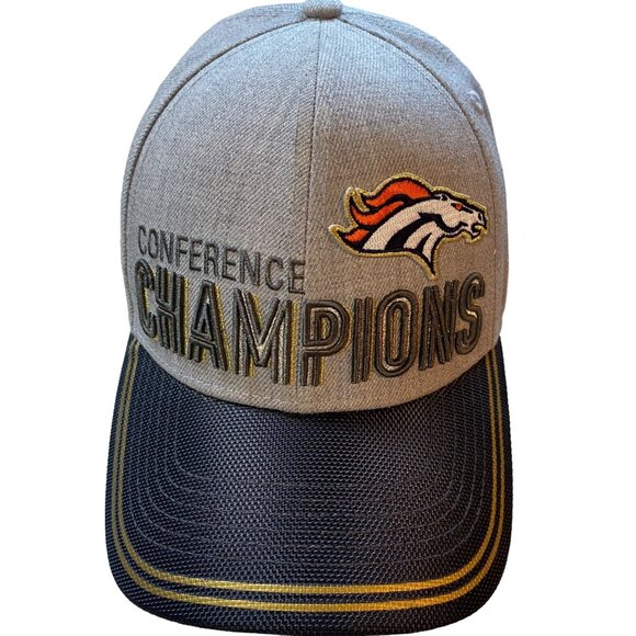 Denver Broncos Conference Champion Super Bowl 50 NFL Football Hat Cap Wool Blend - Picture 1 of 6
